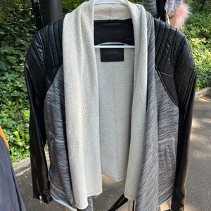 Blank Jacket leather/cloth